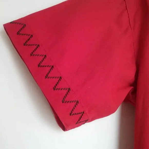 Embroidered Red Top - Picture 7 of 11